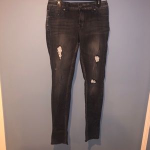 MAURICES Distressed Straight Skinny Jean